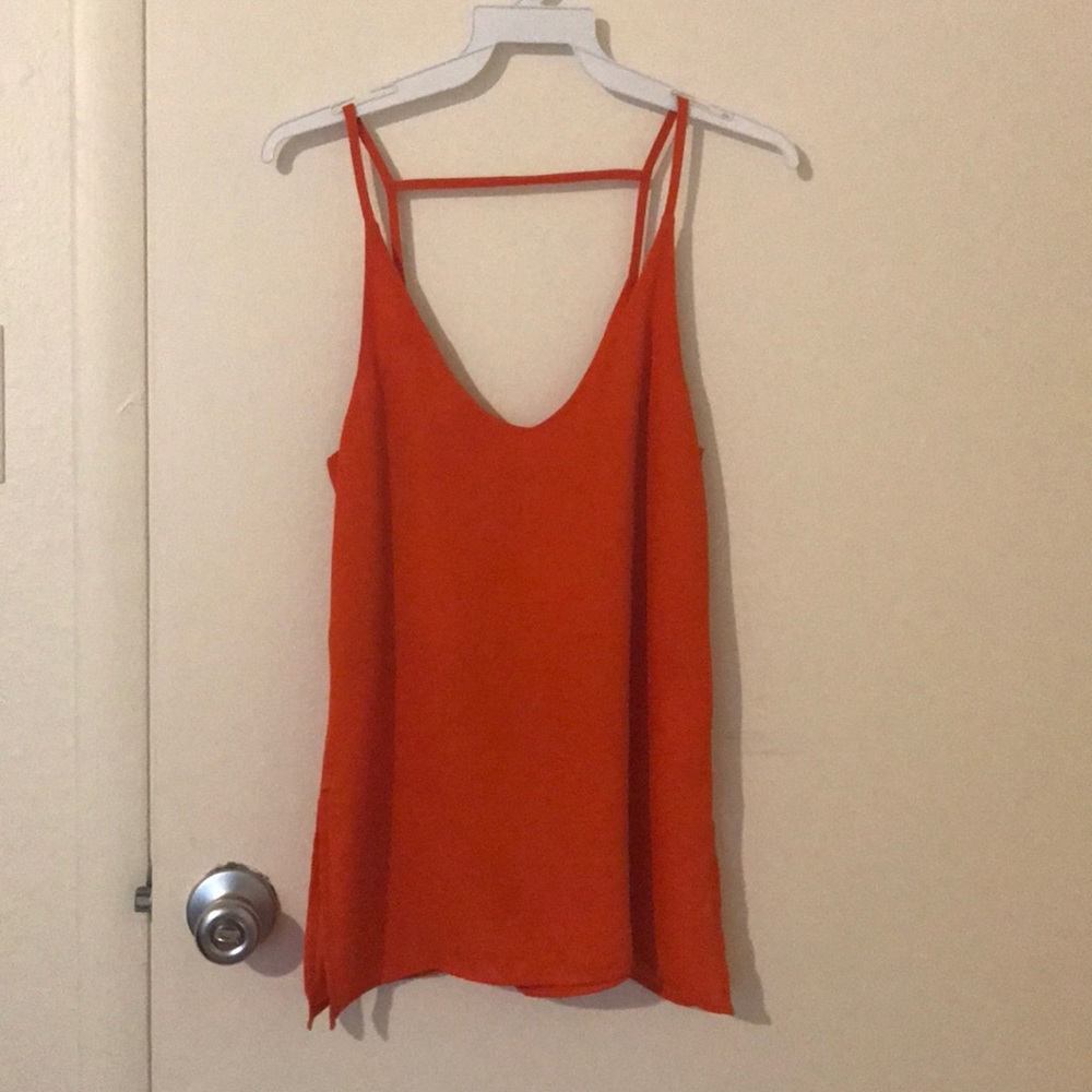 Orange tank top